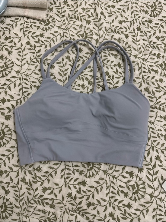 lululemon athletica Other - lululemon athletica Light Gray Strappy Sports Bra